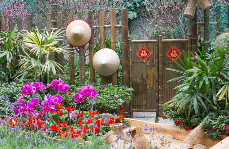 bamboo-doors-hats-chinese-garden